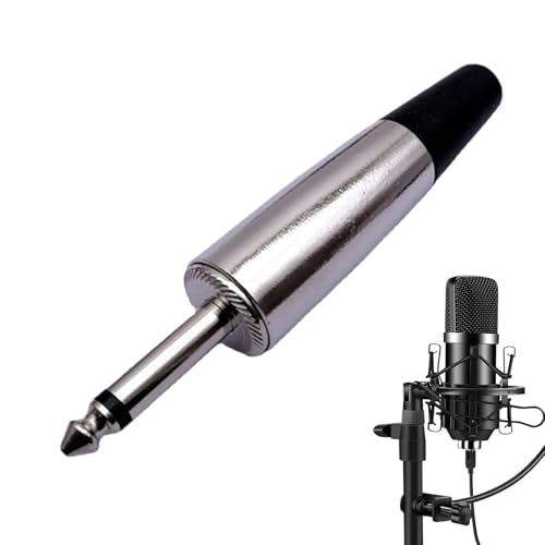 Pruojhw Audio-Klinkenstecker, Audio-Klinkenadapter – Audio-Signalbuchse mit zwei Kernen, 6,5 mm Audio-Mikrofonkabel, Audio-Buchse für die meisten Audiogeräte Pruojhw Audio-Klinkenstecker, Audio-Klinkenadapter – Audio-Signalbuchse mit zwei Kernen, 6,5 mm Audio-Mikrofonkabel, Audio-Buchse für die meisten Audiogeräte von Pruojhw