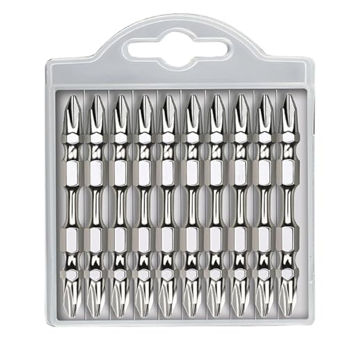 Pruojhw Kreuzschlitz-Schraubendreher-Bit-Set, 10 Stück, Phillips-Schraubendreher-Bits, Elektro-Schraubendreher-Bits, Elektro-Schraubendreher, Holzbohrer, Bit-Set Pruojhw Kreuzschlitz-Schraubendreher-Bit-Set, 10 Stück, Phillips-Schraubendreher-Bits, Elektro-Schraubendreher-Bits, Elektro-Schraubendreher, Holzbohrer, Bit-Set von Pruojhw