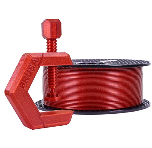 Prusament Karminrot, transparent, PETG-Filament, 1,75 mm, 1 kg Spule, Durchmessertoleranz +/- 0,02 mm Prusament Karminrot, transparent, PETG-Filament, 1,75 mm, 1 kg Spule, Durchmessertoleranz +/- 0,02 mm von Prusament