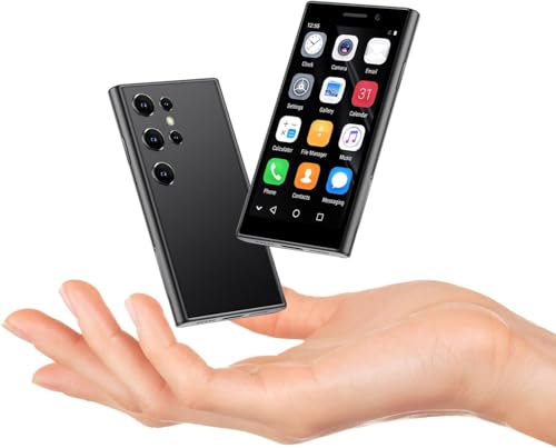 PrzTIk 4G kleines Backup Telefon, Android 10.0 Smartphone, 3.0 Zoll Bildschirm, 2GB RAM+16GB ROM, 2000mAh Batterie, Gesichtserkennung Billiges Handy (Black) von PrzTIk