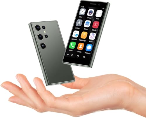 PrzTIk 4G kleines Backup Telefon, Android 10.0 Smartphone, 3.0 Zoll Bildschirm, 2GB RAM+16GB ROM, 2000mAh Batterie, Gesichtserkennung Billiges Handy (Green) von PrzTIk