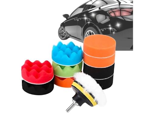 12 Stk Polierschwamm Auto Set, Auto Polierpads, Auto Schwämme Pads Polieraufsatz, Auto Polieren Pads für Akkuschrauber, Poliermaschine, Polierauflage, Bohrmaschine Polieren, Schleifen, Wachsen 12 Stk Polierschwamm Auto Set, Auto Polierpads, Auto Schwämme Pads Polieraufsatz, Auto Polieren Pads für Akkuschrauber, Poliermaschine, Polierauflage, Bohrmaschine Polieren, Schleifen, Wachsen von Przydasie