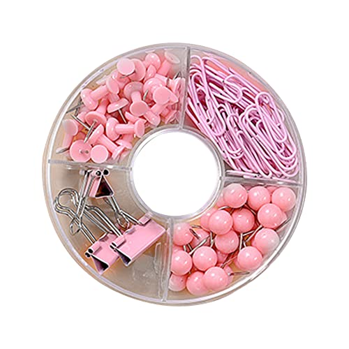 105 Stück Büroklammern Schwalbenschwanz Binder Clips Metall Klemmen Push Pins mit Aufbewahrung für Etui für Damen Herren Büro Schule H 105 Stück Büroklammern Schwalbenschwanz Binder Clips Metall Klemmen Push Pins mit Aufbewahrung für Etui für Damen Herren Büro Schule H von Psdndeww