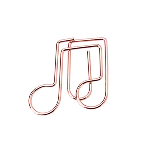 Büroklammern in Musiknotenform, Metall, Büroklammern, dekorative Büroklammern, Musiknoten, 50 Stück von Psdndeww