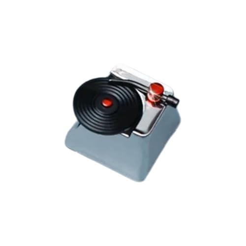 Handgefertigte Edelstahl-Tastenkappen, Vinyl-Schallplatten-Tastenkappe für mechanische 3D-Tastaturen, individuelle Tastenkappe von Psdndeww