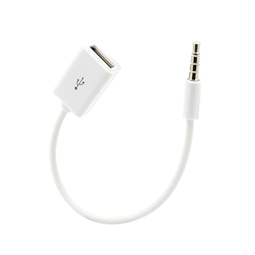 OTG-Adapterkabel, 3,5 mm (1/8 Zoll), USB 2.0-Buchse, zum Abspielen von Musik auf der U-Disk des Autos von Psdndeww