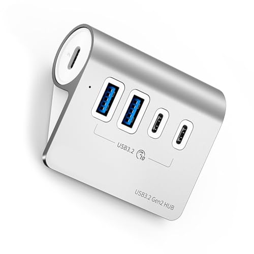 Psdndeww 10gbit / S USB 3.2 Docking Station Hubs Typ C Splitter PD60W Ladeadapter 4 Port Switching Für PC Laptop Zubehör von Psdndeww