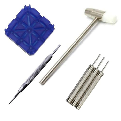 Psdndeww 6PCS Link Pin Entfernung Tools Uhren Band Gurthalter Mit Hammer SmartWatch Gürtel Link Entferner Tool Zur Uhr Einstellung Psdndeww 6PCS Link Pin Entfernung Tools Uhren Band Gurthalter Mit Hammer SmartWatch Gürtel Link Entferner Tool Zur Uhr Einstellung von Psdndeww