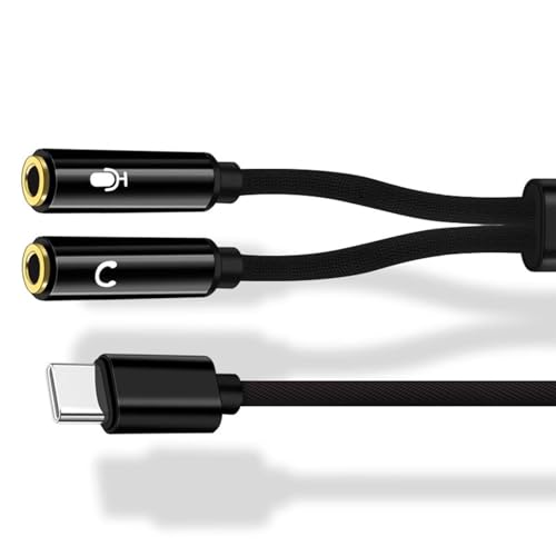 Psdndeww Multifunktionstyp C Bis 2 3 5 Mm Schall Und Mikrofone Konverterkabel Für Notebook Tablette Psdndeww Multifunktionstyp C Bis 2 3 5 Mm Schall Und Mikrofone Konverterkabel Für Notebook Tablette von Psdndeww