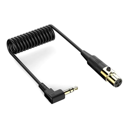 Psdndeww Sound Schnittstellenkabel Mit 3 5 Mm Bis Männlicher Adapter Tragbares Federkabel Designs Einfacher Gebrauch Für Mikrofone Und Kameras von Psdndeww