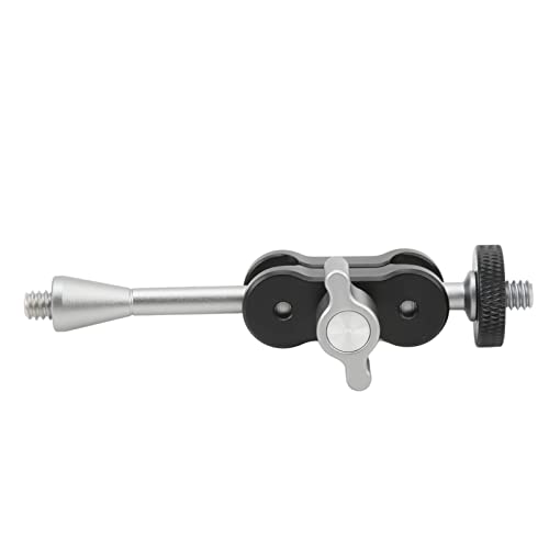 2 Kg Tragkamera -Verlängerungsstange, Universelle 1/4 -Zoll Schnittstellen Aluminiumlegierung für Fülllicht, Mikrofon, Telefonclip mit 360 Grad Drehanpassungswinkel (TM-3) von Pssopp