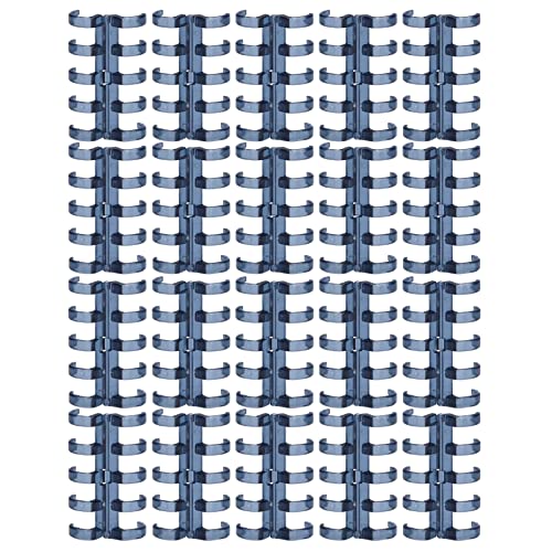 20 Stück Kunststoff Kamm Bindungsringe Bindungs Kammspulen Bindungsring 11 mm(Blau) von Pssopp