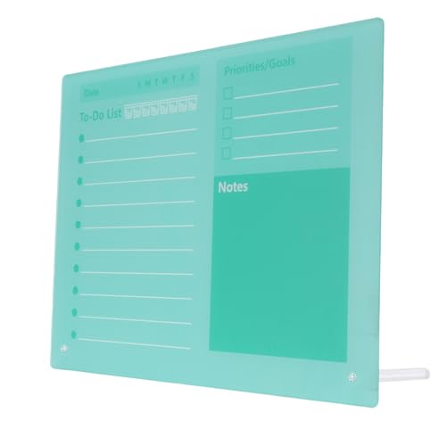Acryl -Zeitplan -Karte, Nicht Einfach zu Brechen Verbessert Zur DO -Liste Effizienzreinigung Leicht zu Trockener Löschplaner -Board mit Stand for Home Office School (40 * 30 cm) von Pssopp
