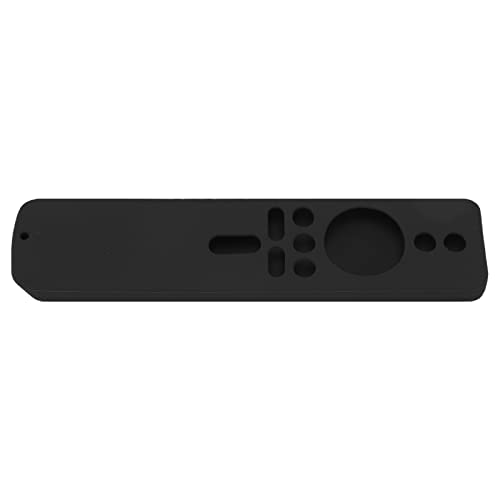 Anti-Rutsch-Silikon-Fernbedienungsabdeckung für TV-Stick 4K, Großer Griff mit Schocksicherem Schutz, Verhindert Versehentliche Tropfen und Verlust, Feine Verarbeitung, Waschmaterial, Voll (Black) von Pssopp