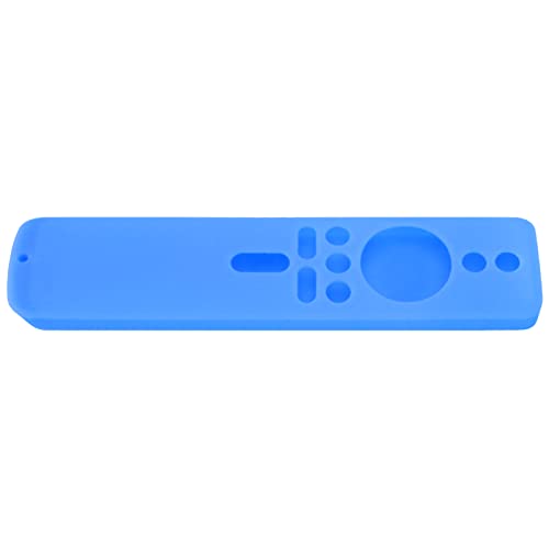 Anti-Rutsch-Silikon-Fernbedienungsabdeckung für TV-Stick 4K, Großer Griff mit Schocksicherem Schutz, Verhindert Versehentliche Tropfen und Verlust, Feine Verarbeitung, Waschmaterial, Voll (Blue) von Pssopp