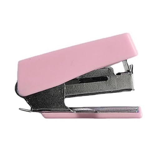 Buntes Mini-Hefter-Set, Kompakte und Tragbare Handhefter mit Heftklammern, für Büro, Schulversorgung, Effizientes Werkzeug, Premium-Materialien, Vielseitiger Gebrauch (PINK) von Pssopp