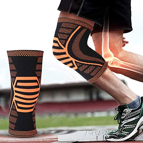 Kompressionsknieschlepper Beschützer für das Training, Laufen, Basketball, Gewichtheben mit Hoher Elastizität, Volles Deckungsdesign, Hochwertiges Material (M) von Pssopp