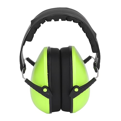 Lärmreduzierender Kopfhörer, NRR 21DB Niederdruck-Schallschutz, Grün, Bequemer Gehörschutz-Ohrenschützer für die Arbeit von Pssopp