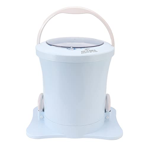 Manuelle Entwässerungsmaschine, 2500 U/Min Handzugseil Wäschetrockner Abnehmbares Ergonomisches Design ABS PP für Schlafsäle (Blau) von Pssopp