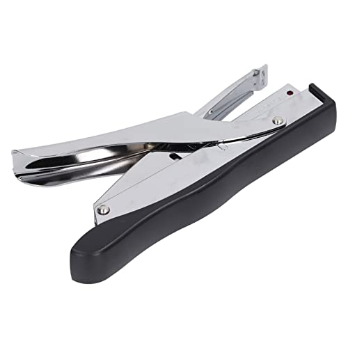 Metal Core Hand Gehaltenes Hefter, Ergonomischer Mini -Hefter mit 10 Blättern, Stilvollen Tragbaren für Office School Warehouse mit Plüschiger Elektronischer Spielzeug -Ferkel, Frosteded (BLACK) von Pssopp