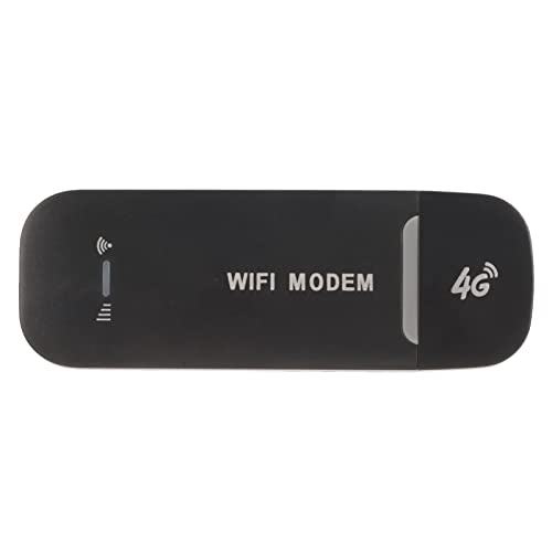 Pssopp 4G-WLAN-Router, 4G-USB-Modem, Kabellose Audio-Empfänger-Adapter, 4G-WLAN-Router, Stabiles Signal, USB-Power, SIM-Steckplatz, Mobiler WLAN-Router für PC von Pssopp