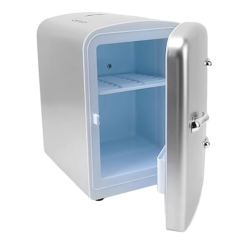Pssopp Kompakter Kühlschrank, Kühler und Wärmer, AC100–240 V, 4 L, Tragbarer Kühlschrank, Vielseitig Einsetzbar für Zuhause (EU-Stecker) von Pssopp