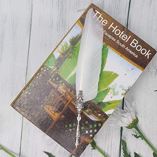 Pssopp Premium European Vintage Fountain Stift mit Feder, Exquisite Verarbeitung, Kompakte Struktur für Kalligraphie, Ideales Briefpapier & (WHITE) von Pssopp