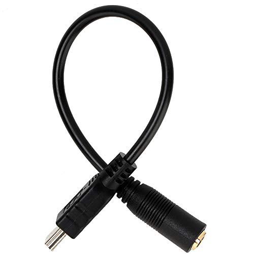 Pssopp USB auf 3,5 Mm Mikrofonadapterkabel, Stecker und Spiel, Leicht, Tragbar für die Hero3/3+/4 -Kamera, das Externe Mikrofon Anschließen, Vielseitige Verwendung mit Mobiltelefonen von Pssopp