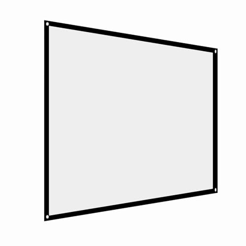 Tragbarer Weißer Projektorbildschirm 4: 3, Robuster Build, Tragbarer Komfort, Nahtloser Display, Breite Anwendung, Problemloser Installation, Hergestellt aus Synthetischen Polyestergewebe, (60 Zoll) von Pssopp