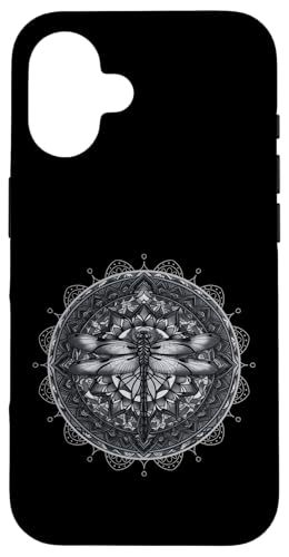 Psychedelische Heilige Geometrie Mandala Insekt Natur Libelle Hülle für iPhone 16 Psychedelische Heilige Geometrie Mandala Insekt Natur Libelle Hülle für iPhone 16 von Psychedelic Inc.