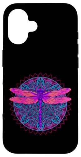 Psychedelische Heilige Geometrie Mandala Insekt Natur Libelle Hülle für iPhone 16 Psychedelische Heilige Geometrie Mandala Insekt Natur Libelle Hülle für iPhone 16 von Psychedelic Inc.