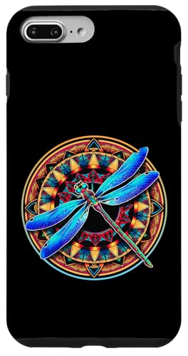 Psychedelische Heilige Geometrie Mandala Insekt Natur Libelle Hülle für iPhone 7 Plus/8 Plus von Psychedelic Inc.