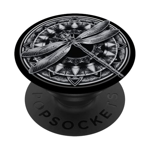 Psychedelische Heilige Geometrie Mandala Insekt Natur Libelle PopSockets Klebender PopGrip Psychedelische Heilige Geometrie Mandala Insekt Natur Libelle PopSockets Klebender PopGrip von Psychedelic Inc.