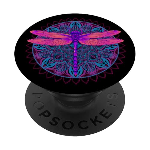 Psychedelische Heilige Geometrie Mandala Insekt Natur Libelle PopSockets Klebender PopGrip Psychedelische Heilige Geometrie Mandala Insekt Natur Libelle PopSockets Klebender PopGrip von Psychedelic Inc.