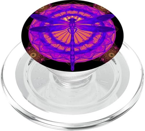 Psychedelische Heilige Geometrie Mandala Insekt Natur Libelle PopSockets PopGrip für MagSafe Psychedelische Heilige Geometrie Mandala Insekt Natur Libelle PopSockets PopGrip für MagSafe von Psychedelic Inc.