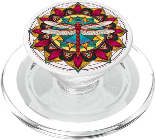 Psychedelische Heilige Geometrie Mandala Insekt Natur Libelle PopSockets PopGrip für MagSafe Psychedelische Heilige Geometrie Mandala Insekt Natur Libelle PopSockets PopGrip für MagSafe von Psychedelic Inc.