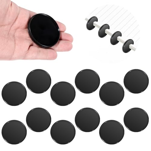 12 Stück 5,1 cm schwarze Kunststoff-Buchbinder-Scheiben, Binderinge, Discbound Erweiterungsscheibe und Binderinge für DIY-Notizbücher, Planer 12 Stück 5,1 cm schwarze Kunststoff-Buchbinder-Scheiben, Binderinge, Discbound Erweiterungsscheibe und Binderinge für DIY-Notizbücher, Planer von Psyqtsuary