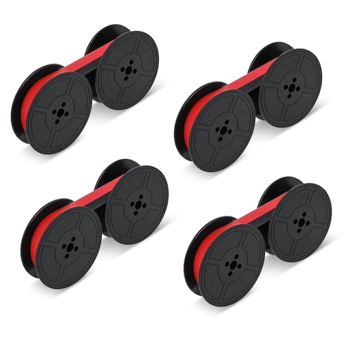 4 PCS Farbband Für Schreibmaschine, Farbband in Schwarz & Rot Doppelpack Schreibmaschinenband Rot Und Schwarz Nylon Typewriter Farbband Farbband Schwarz-Rot Kompatibel Mit Klassischen Modellen 4 PCS Farbband Für Schreibmaschine, Farbband in Schwarz & Rot Doppelpack Schreibmaschinenband Rot Und Schwarz Nylon Typewriter Farbband Farbband Schwarz-Rot Kompatibel Mit Klassischen Modellen von Psyqtsuary