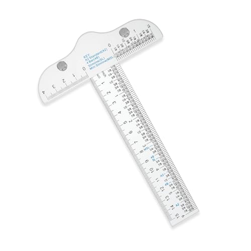 6 Zoll/ 15 cm Junior T Square Kunststoff Transparent T-Lineal Messungen abgestuftes T-Lineal Zoll metrisches T Quadrat Transparentes Acryl-T-Quadrat-Lineal 6 Zoll/ 15 cm Junior T Square Kunststoff Transparent T-Lineal Messungen abgestuftes T-Lineal Zoll metrisches T Quadrat Transparentes Acryl-T-Quadrat-Lineal von Psyqtsuary