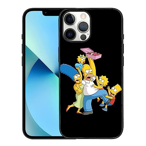 Ptaguz Kompatibel mit iPhone 13 Pro Hülle, cooles Design, stoßfest, Slim Fit, TPU-Hülle, Schutzhülle (Humorous-Simpsons-Funny-Homer-2) von Ptaguz