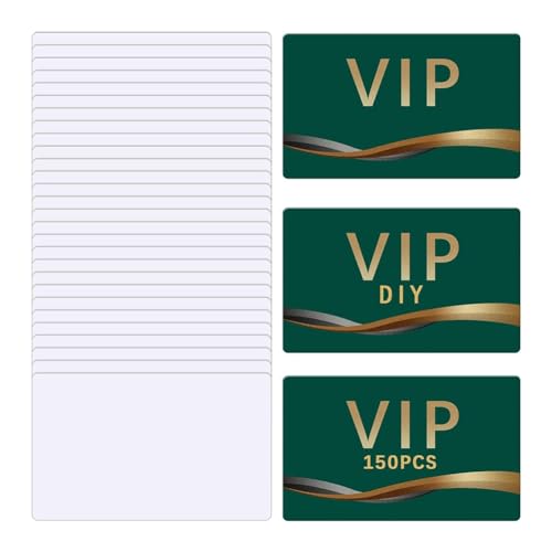 Ptdfjspt 150 Stück Sublimations-Visitenkartenrohlinge Aus Metall, Großpackung Aus Aluminium, Doppelseitige Visitenkarten, Sublimationsrohlinge von Ptdfjspt