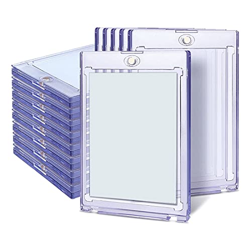 Ptdfjspt 24 Magnetkartenhalter 35Pt für Sammelkarten, Baseballkarten-SchutzhüLle, Magnet-Toplader für Sportkarten von Ptdfjspt