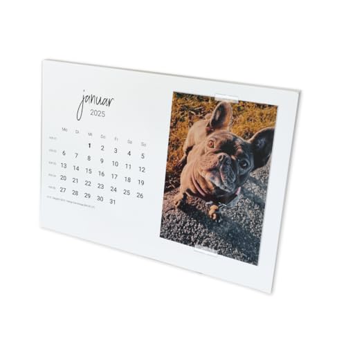 PuK Fotokalender zum selbst gestalten Kalenderkarten | Tischkalender 2025 DIN A5 Monatsübersicht | Bastelkalender mit Feiertagen und Kalenderwochen | DIY Tischkalender 2025 (nur Kalenderblätter) von PuK Krämmer GmbH
