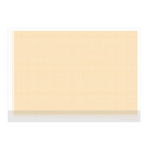 PuK Schreibtischunterlage Millimeterpapier | DIN A2 | seitlich abgedrucktes Lineal | 25 Blatt zum Abreißen | mathematisches Papier | zum Beschreiben und Skizzieren (DIN A2 mit Schutzleiste) von PuK Krämmer GmbH