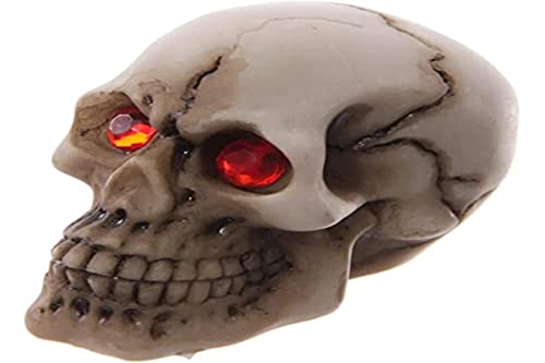Figur Totenkopf - Dekorativer Totenkopf mit roten Augen von Puckator