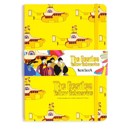 Puckator Notizbuch A5, liniert aus recyceltem Papier - Yellow Submarine, Beatles - Gelb Puckator Notizbuch A5, liniert aus recyceltem Papier - Yellow Submarine, Beatles - Gelb von Puckator