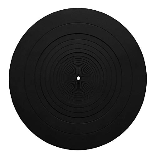 Schallplattenmatte Plattenspieler Platte Matte Gummi Silikon Antistatische Slipmat Für Plattenspieler 3mm Dicke Schwarz Anti Slip Matratzenbezug von Puco