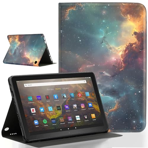 Pudazvi Schutzhülle für Amazon Kindle Fire HD 10 & 10 Plus Tablet (passend für 10,1 Zoll 13. / 11. Generation 2023/2021), ultradünn, Multi-Winkel-Ansicht, automatische Wake/Sleep-Funktion von Pudazvi
