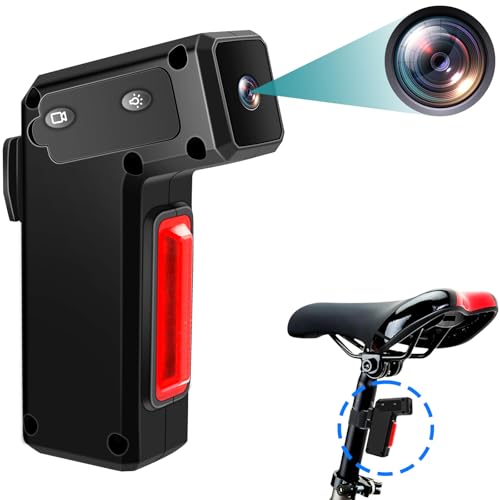 Pudet Luo Mini Kamera, 1080P HD & 120° Weitwinkel Action Cam, 3500mAh Hochleistungsakku Actionkameras, IPX-3 Wasserdicht für Fahrrad/Motorrad von Pudet Luo