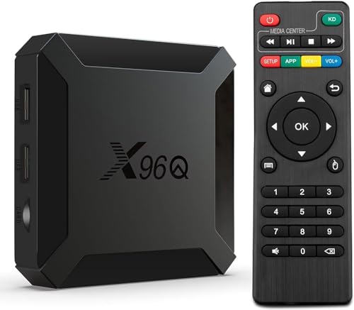 Puersit Android 10.0 TV Box, X96 Q, Allwinner H313 Quad Core Arm Cortex A53, 2GB RAM 16GB ROM Smart, Soporte 4K 3D HDR, 2.4GHz WiFi von Puersit